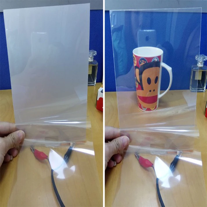 High definition switchable pdlc smart film roll/High definition pdlc ultra-thin  black smart tint film for window