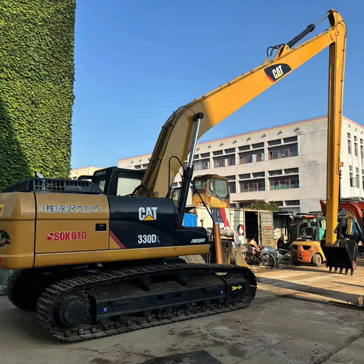 Cat excavator 330D Caterpillar 330 excavators long arm construction equipment used good working condition machines boom 15 meter
