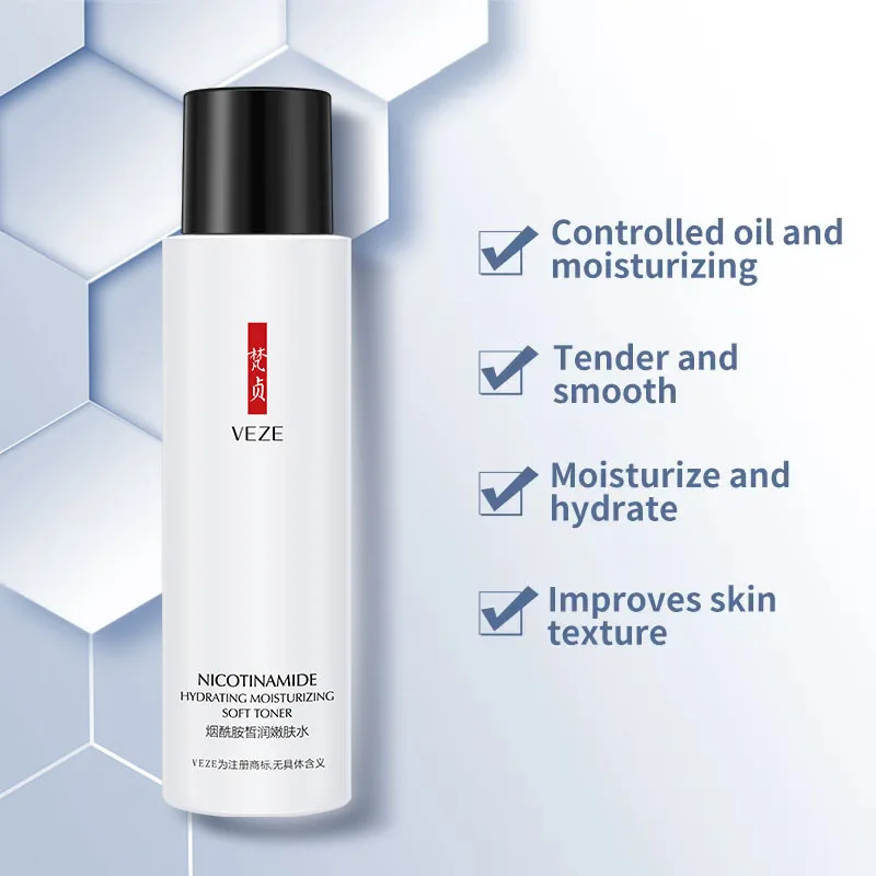 Wholesale VEZE Nicotinamide Toner Skin Care Oil-control Moisturizes Soft