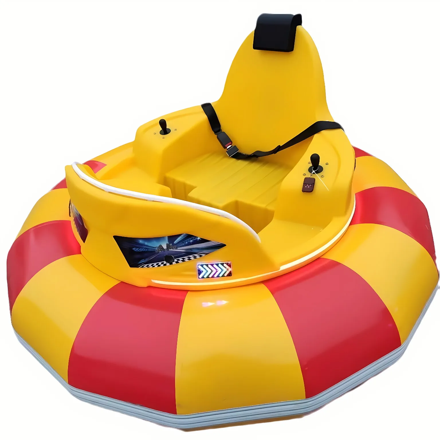 UFO Shape Inflatable Electric Bumper Cars Park Battery Operated 24v 48v Fiberglass Inflatable Adult Dodgem Bumper Cars