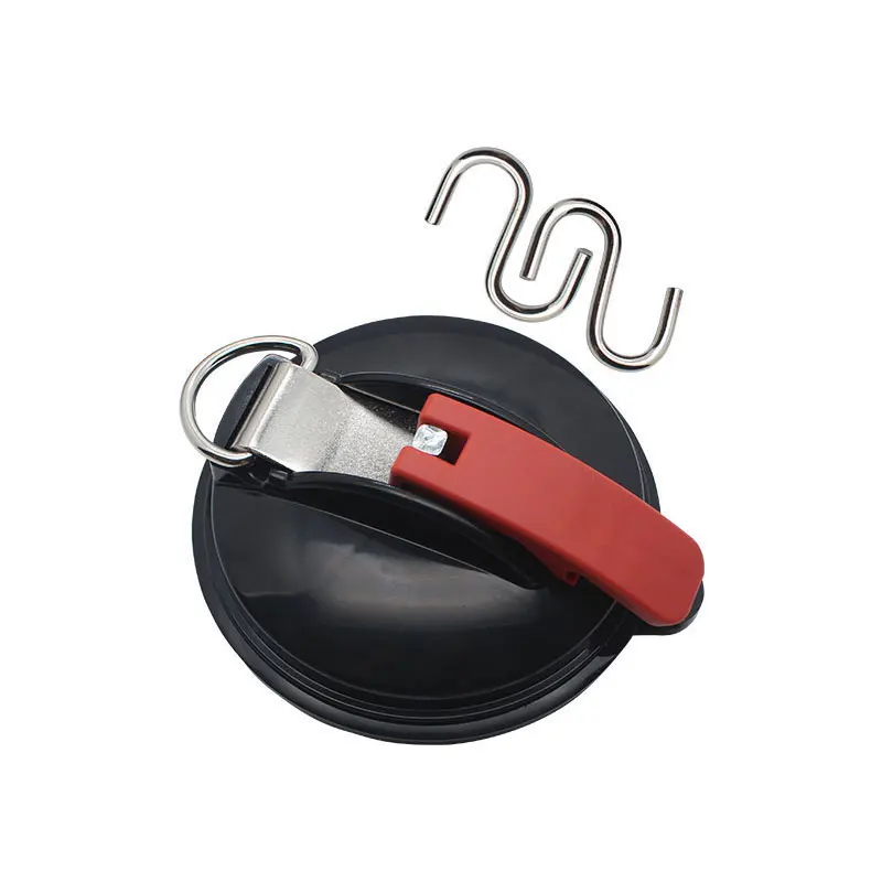 Car Camping Tie Down Car Tent Sucker Heavy Duty fixed Suction Cup Securing Hook for outdoors travel Powerful Sucker Cup
