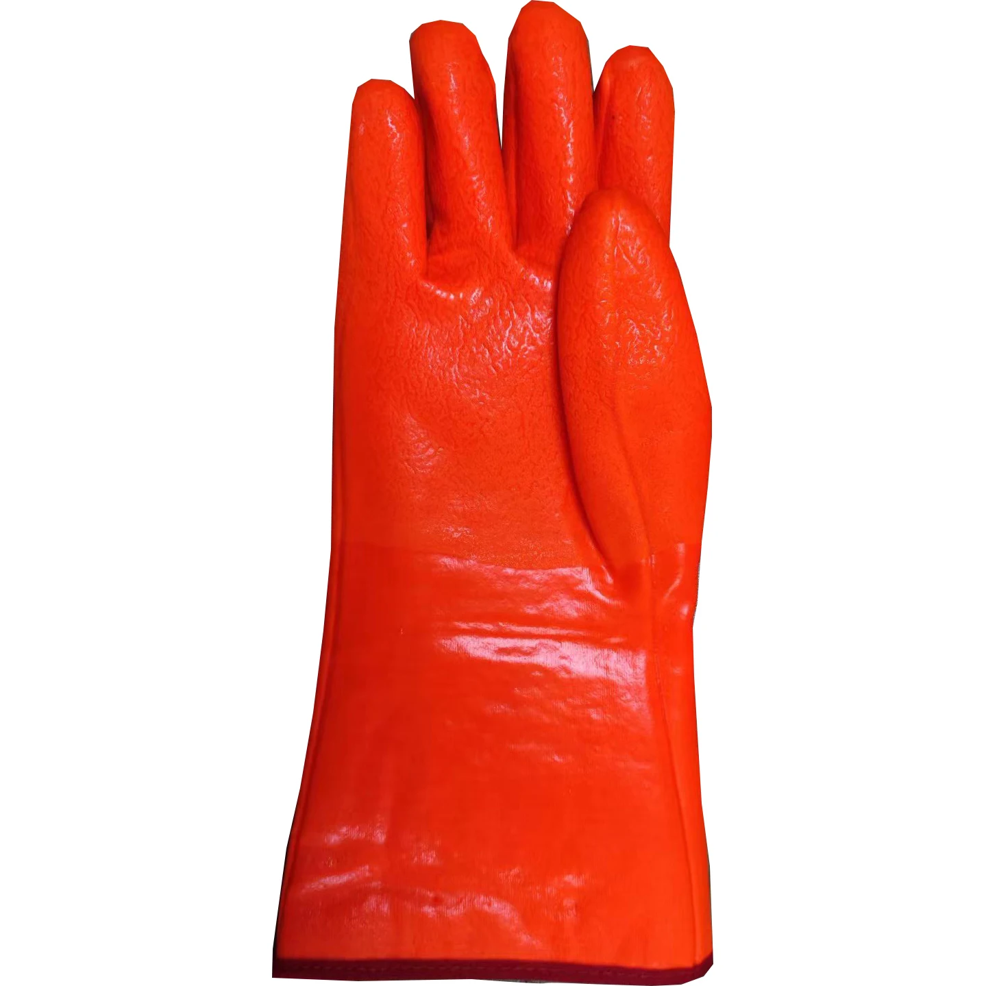 SLG-GSP004 China hot selling high quality PVC coated safe safety work working chemical lab gloves