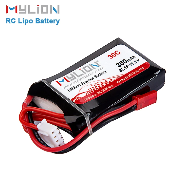 mylion 3.7v 7.4v 11.1v rc toy plane drone helicopter car boat mini lipo battery pack