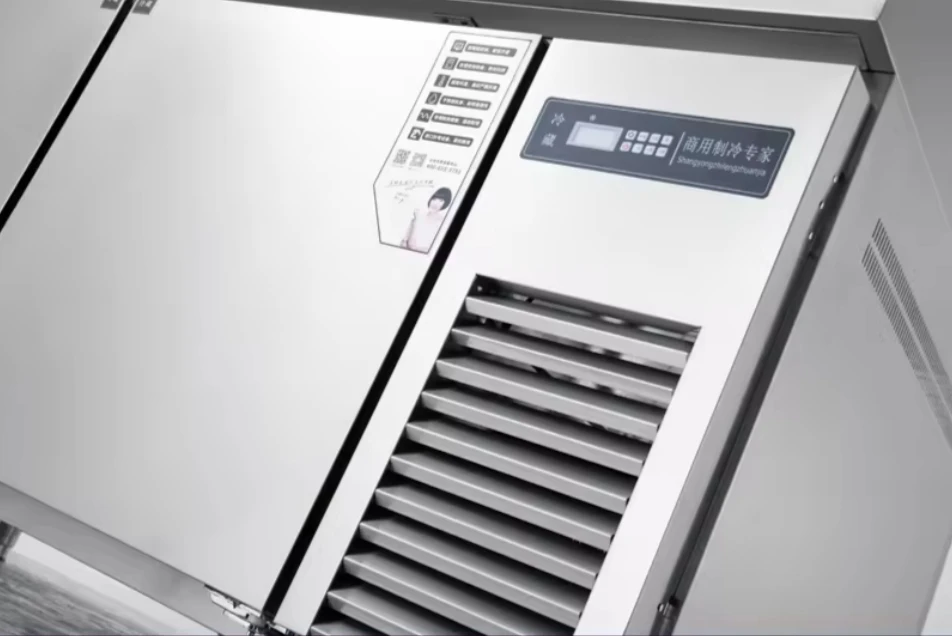 Best Selling Under counter cooler Ultra-large capacity salad fridge Brand New  freezer 2 door for Beverage factory