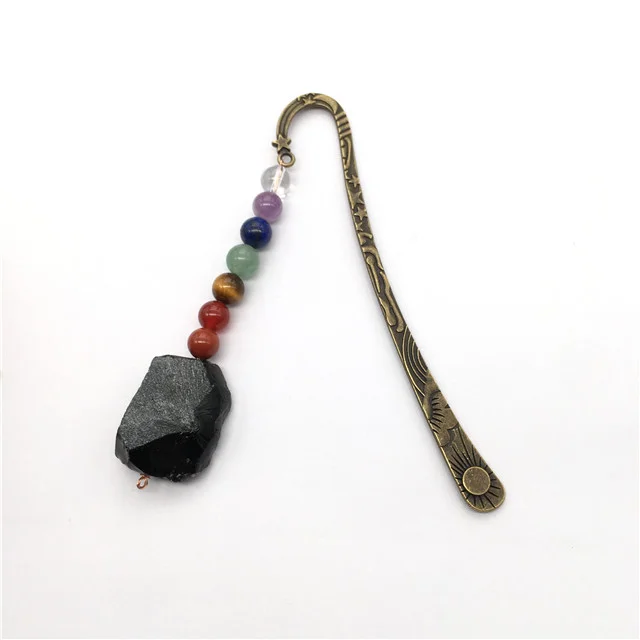 Wholesale Stone Crystal Natural Crystals Healing Stones Rose Quartz Bookmark Designs for Kids Handmade Bookmarks Sale