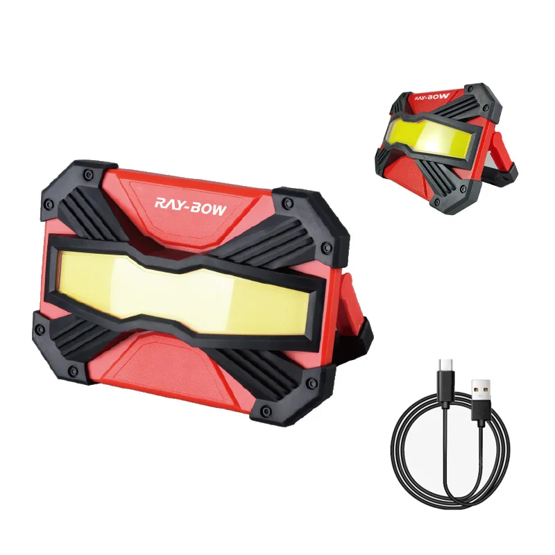 New arrival 3000 LM reliable ip65 portable flood garage 9 inch multifunctional car cob Type-c rechargeable led work light
