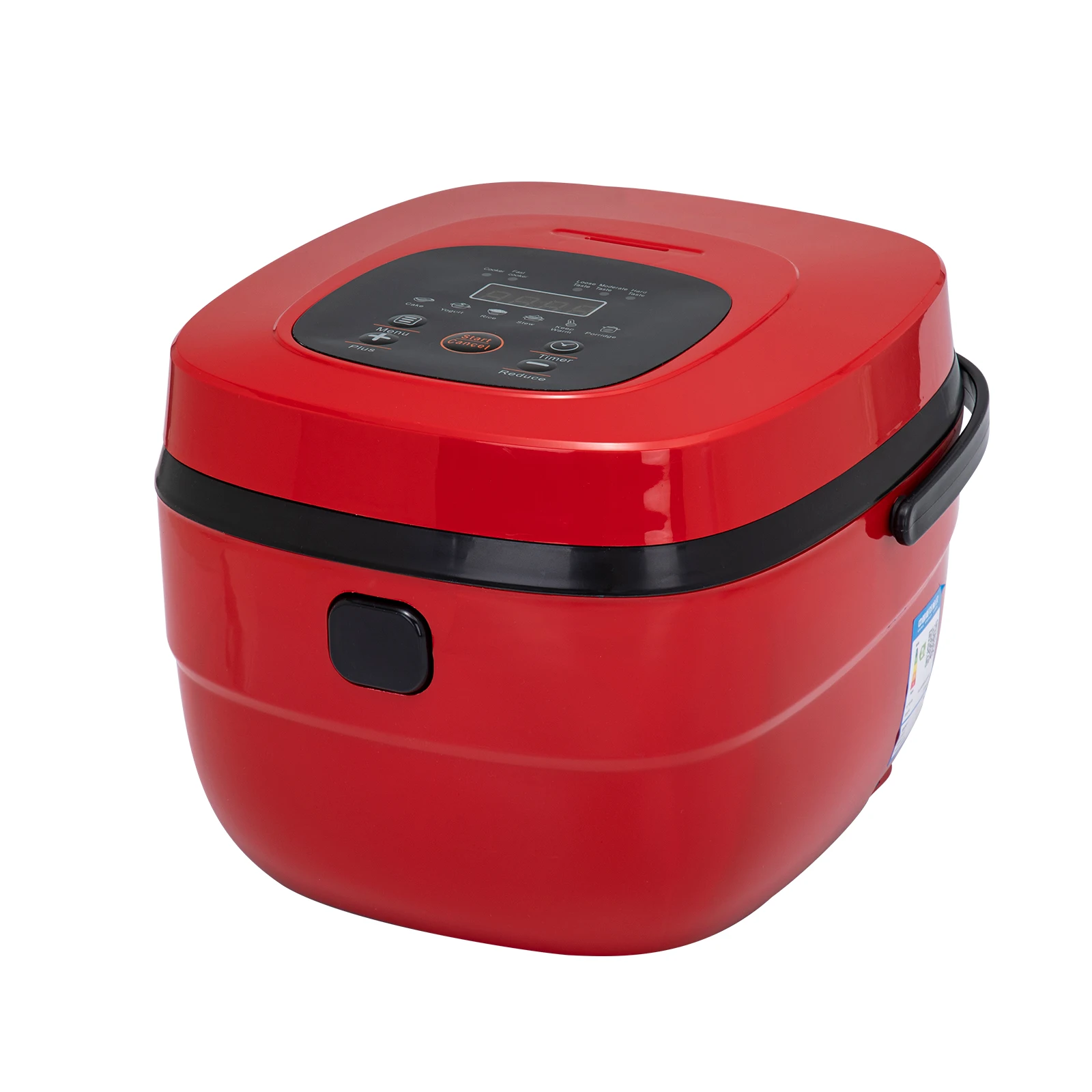 
Red 5L Digital Rice Cooker Squarel Electric Big Deluxe Multi Kitchen Smart Rice Cooker CE Hotel Home Appliances 