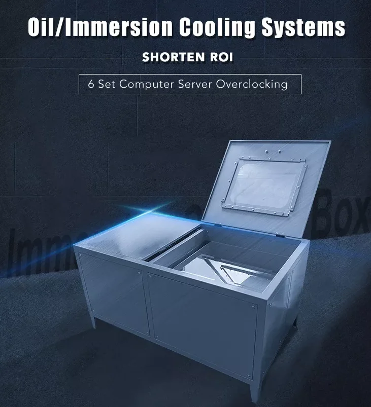 Liquid Immersion Cooling System 40KW Container for 6 machines
