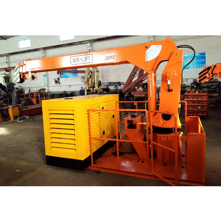 Bob-Lift Innovative 5 Ton Marine Telescopic Boom Marine Crane For Sale