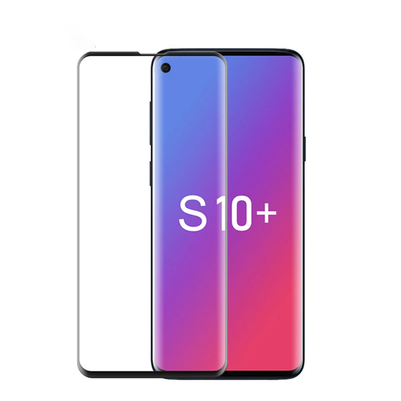 9H 3D изогнутое закаленное стекло для защиты экрана для Samsung Galaxy S10/s10 + /s10 Plus