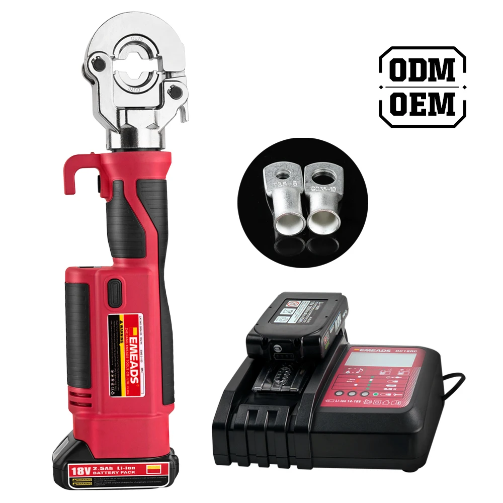 PZ-300 GES-300 Battery Powered Axial Press Tool for Air Conditional Pipe Copper Hydraulic Crimping