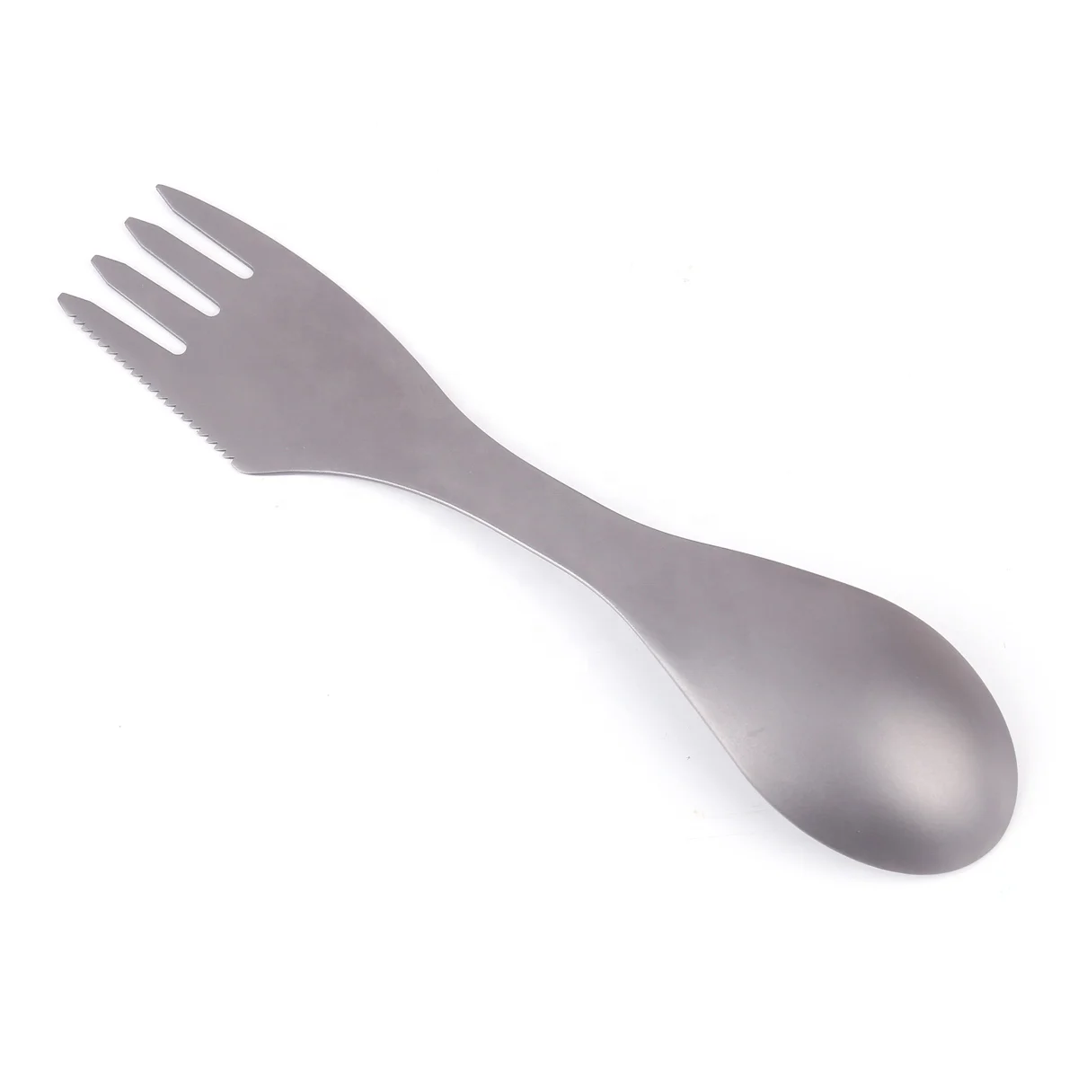 3 in 1 Metal Outdoor Travel Picnic Titanium Spork camping fork and spoon knife cutlery set