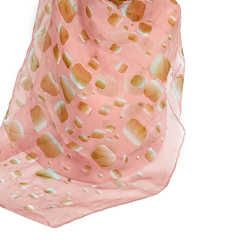 Newest scarf malaysia printed rhinestone shimmer hijabs shawl women hot drill islamic abaya polyester ladies hijab muslim