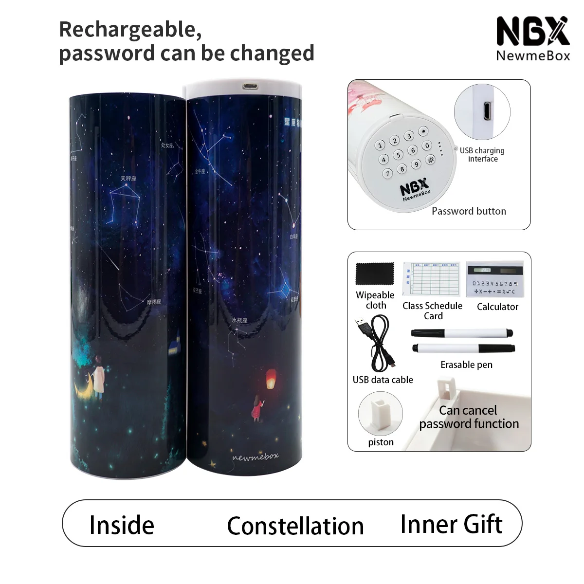 Фабрика Newmebox индивидуальный милый пенал школьный с кодовым