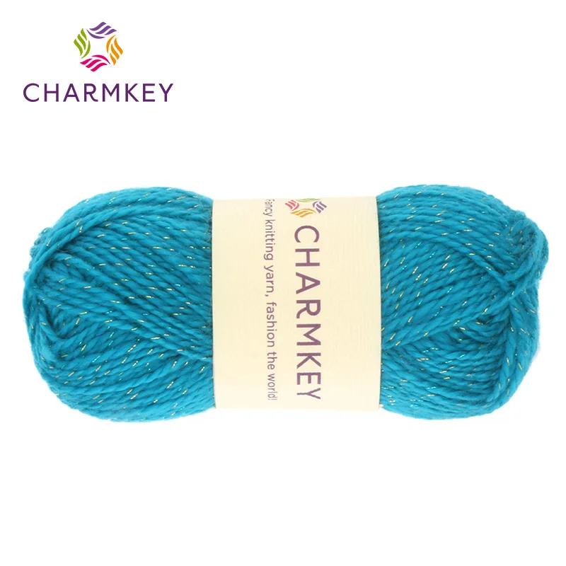 Soft  fashion yarn crochet fancy yarn gold color lurex metallic yarn for knitting