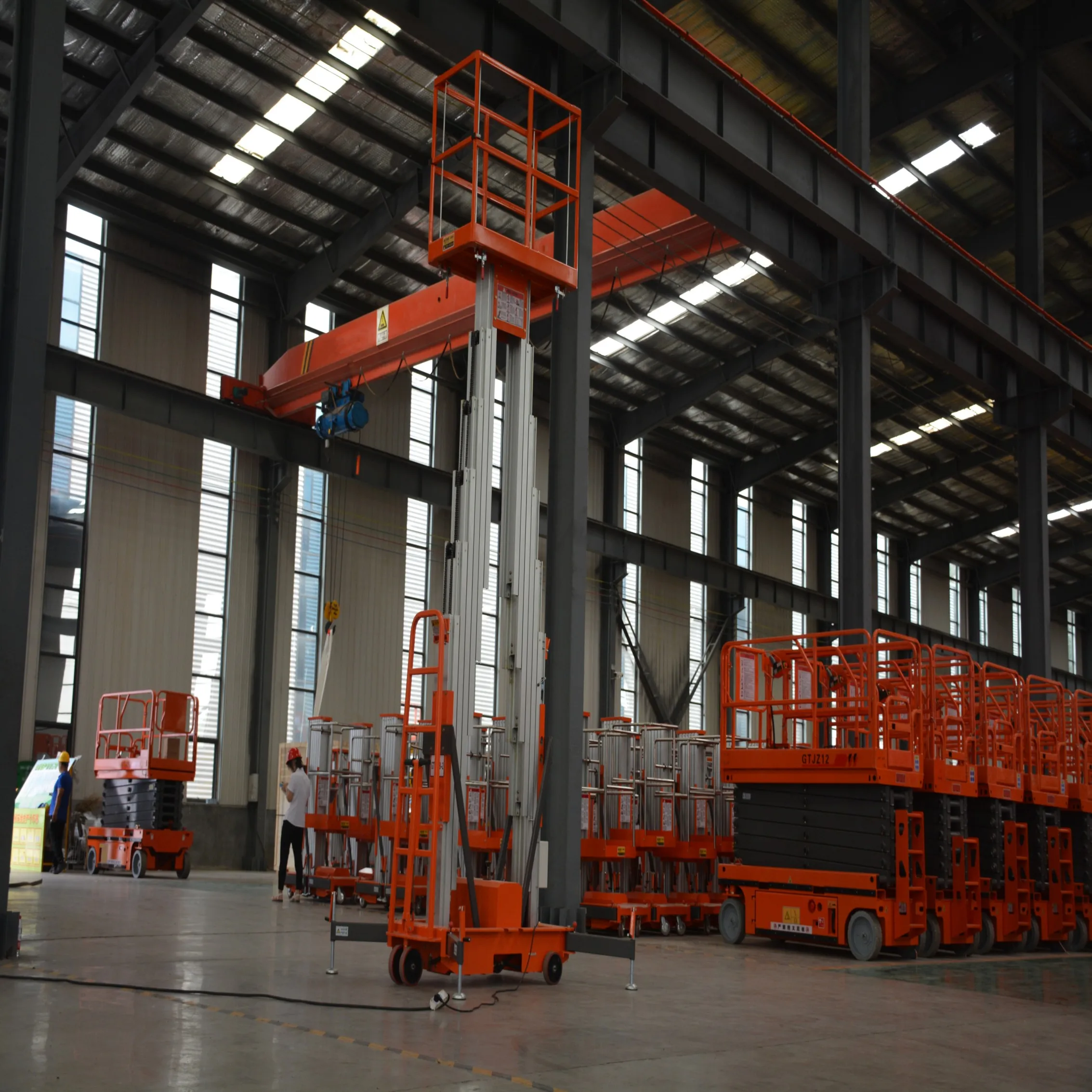 Portable Work Platform Electric Folding Aluminum Alloy Adjustable