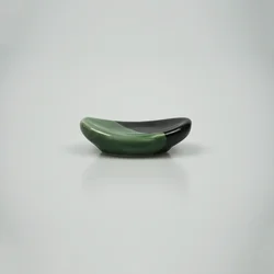 Customized Creative Japanese Style Ceramic Chopsticks Rack Boat Shaped Chopstick Stand Holder