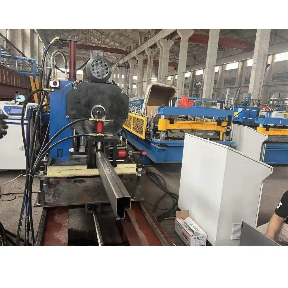Automatic 1.5-2.0mm Galvanized Steel Laser Welding Storage Racking Step Beam Roll Forming Machine
