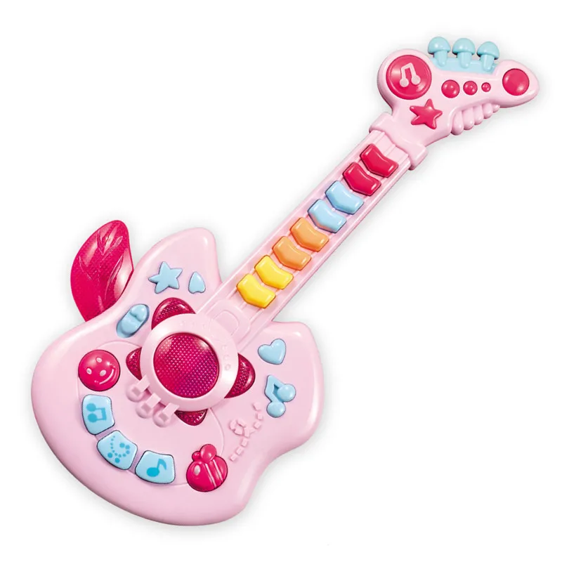 Hot sale musical electronic toy guitar kids keyboard musical instruments with light children music toys