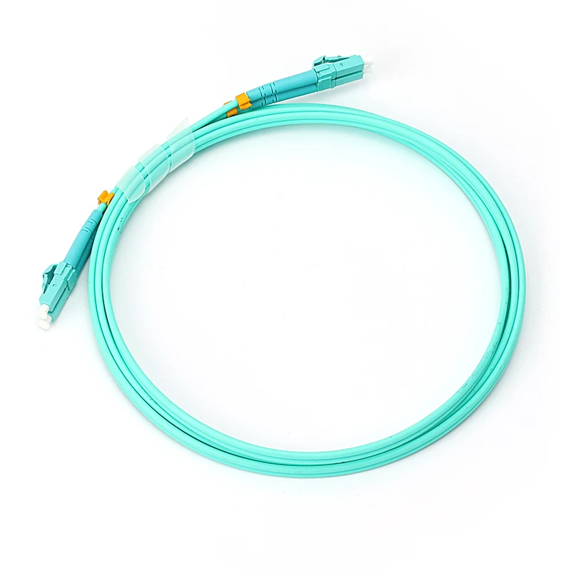 LC UPC Connector OM3 Single mode Multi mode Duplex Fiber Optic Patch Cord 20m length