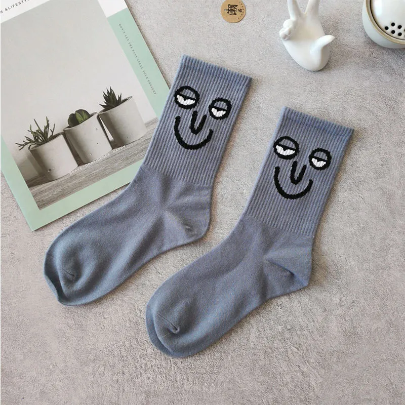 Wholesale Men Women Funny Emo Dress Hip Hop Socks Cotton Fashion Tube Crew Sock