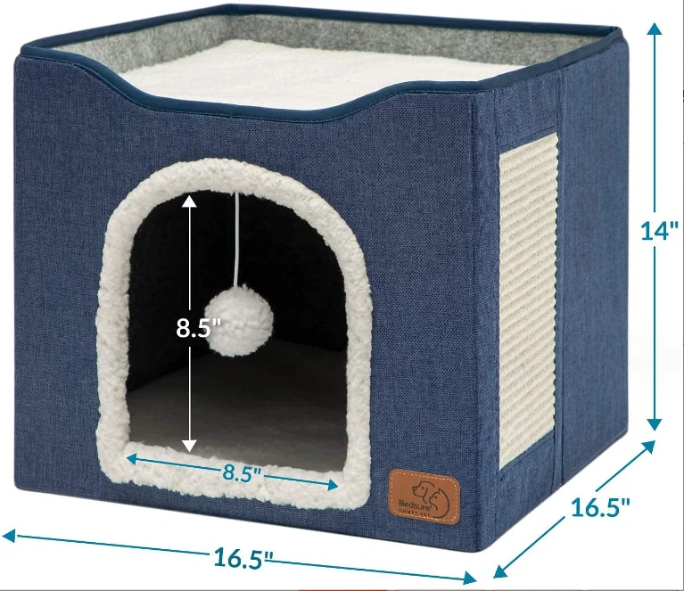 Pet cave products for pets sleep cozy house Double foldable kennels cats tent accessories niche chat Soft Pet bed