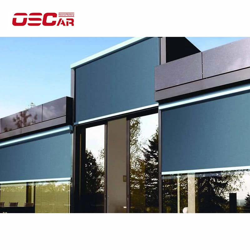 SZMYQ 16mm Blue Color Small Window 2KG Blackout Roller Shade WiFi Cheap Battery Double Layer Motorized Fabric Blinds Motor