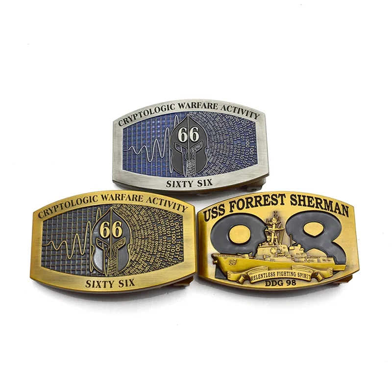 Сделано в Китае под заказ военные ремни пряжки боевой античный медный латунный корабль чистый ремень Автоматическая пряжка