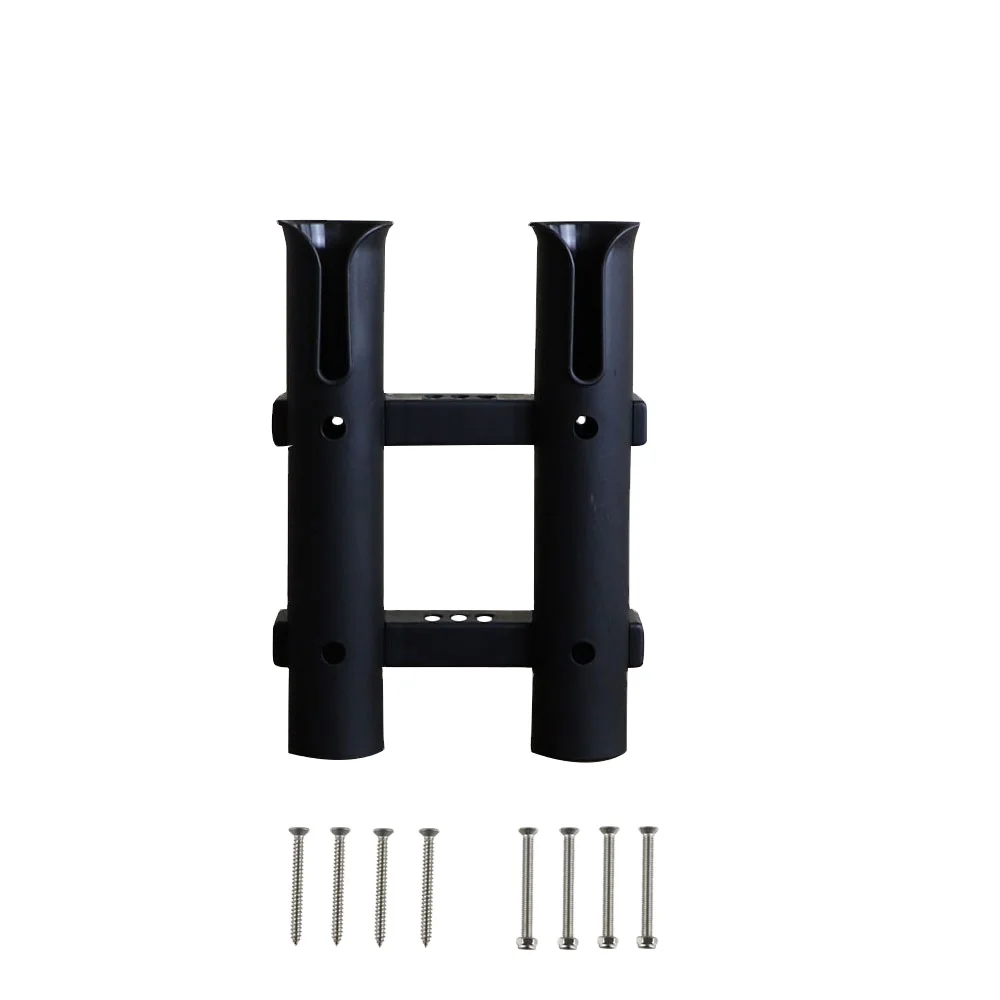 2 tube fishing rod bracket holder nylon not ABS plastic Surface Mount 2 pole Rod Holder