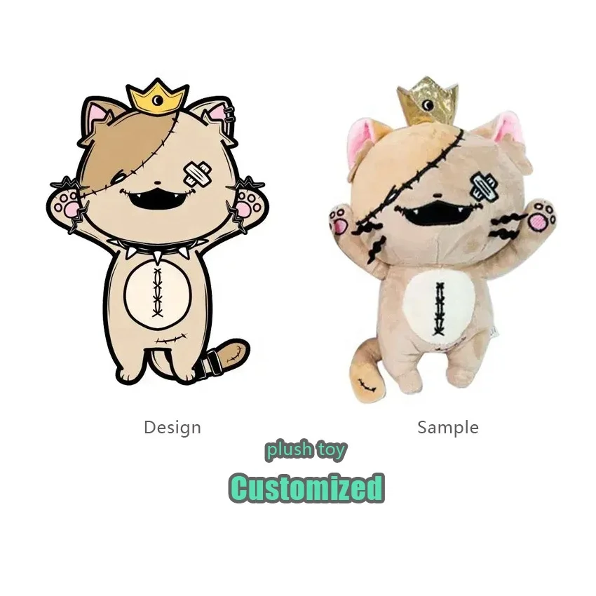 OEM/ODM Custom Logo Plushei Toys Mascot Doll Hot Selling Soft Plush Stuffed Animals 11cm-30cm Height PP Cotton Filling Star Type
