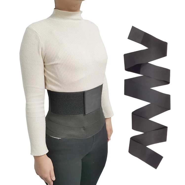 Tummy Control Belly Flat Long Wrap Belt Body Shaper Slimming Sauna Waist Trainer Belt Tummy Wrap