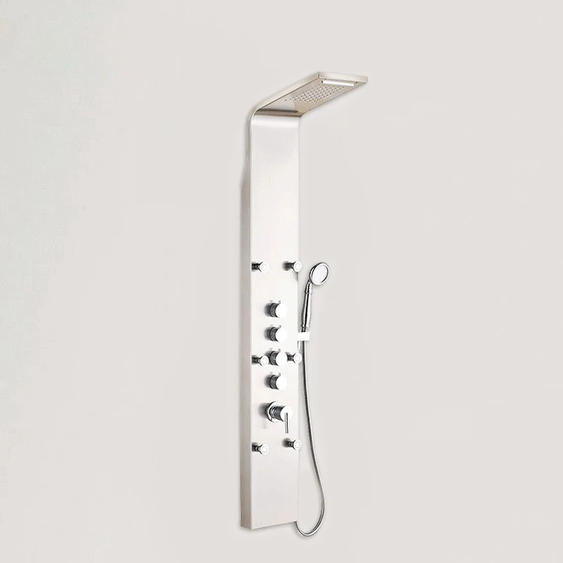 Shower Column Stainless Steel Bathroom shower panel tower Wall Mounted Shower Jet