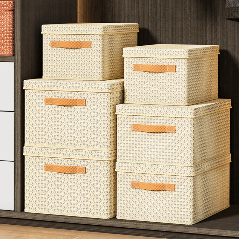 Clothes quilt sorganizing box thickened hard board folding with lid storage box trousers storage  home dormitory storage box