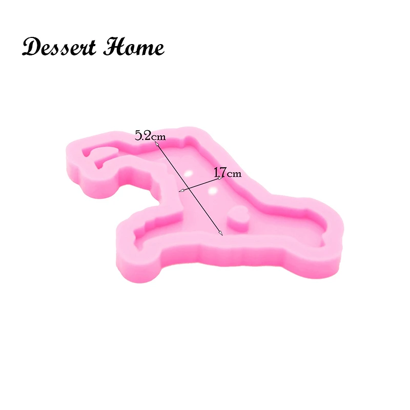 DY0128 Shiny Poodle/Basset/Corgi/Greyhound Galgo/Podenco/Saluki Keychain Mold DIY Dog Epoxy Resin Silicone Molds, Cake Dogs Mold