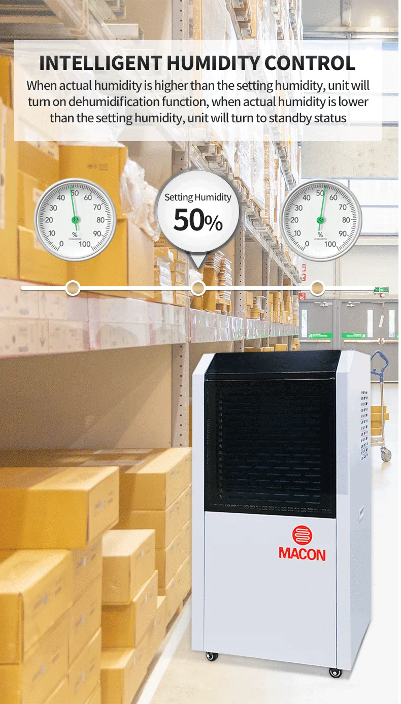 MACON industrial dehumidifier air dehumidifier Refrigeration heating dehumidification multifunctional industrial dehumidifier