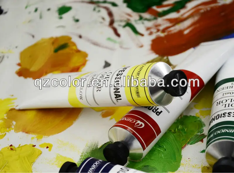 Aluminum Tube Student Quality 12ml Factory Price OEM Painting Oil Paints Colors For Art Painting