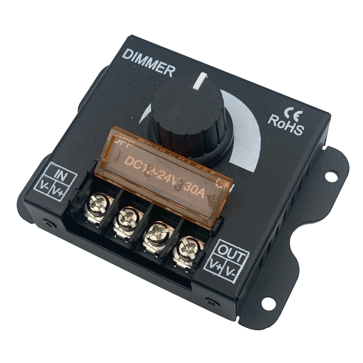 Feican LED Dimmer RF Controller 30A Dimmer Light Switch DC12V 24V Dimmer Switch Controller with Remote