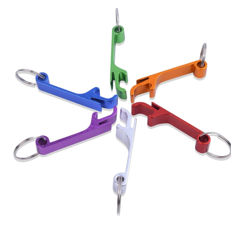 Promotional Cheap Aluminium Alloy Metal Bottle Opener Key chain Beer Bottle Opener