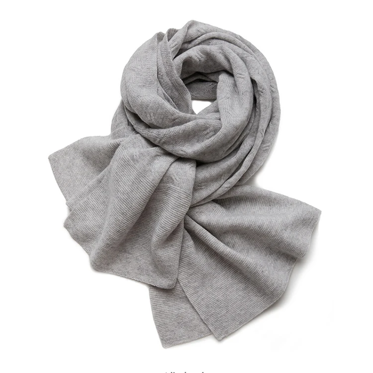 Customized Thickened Cashmere Scarf Winter Warmth Twisted Cashmere Scarf
