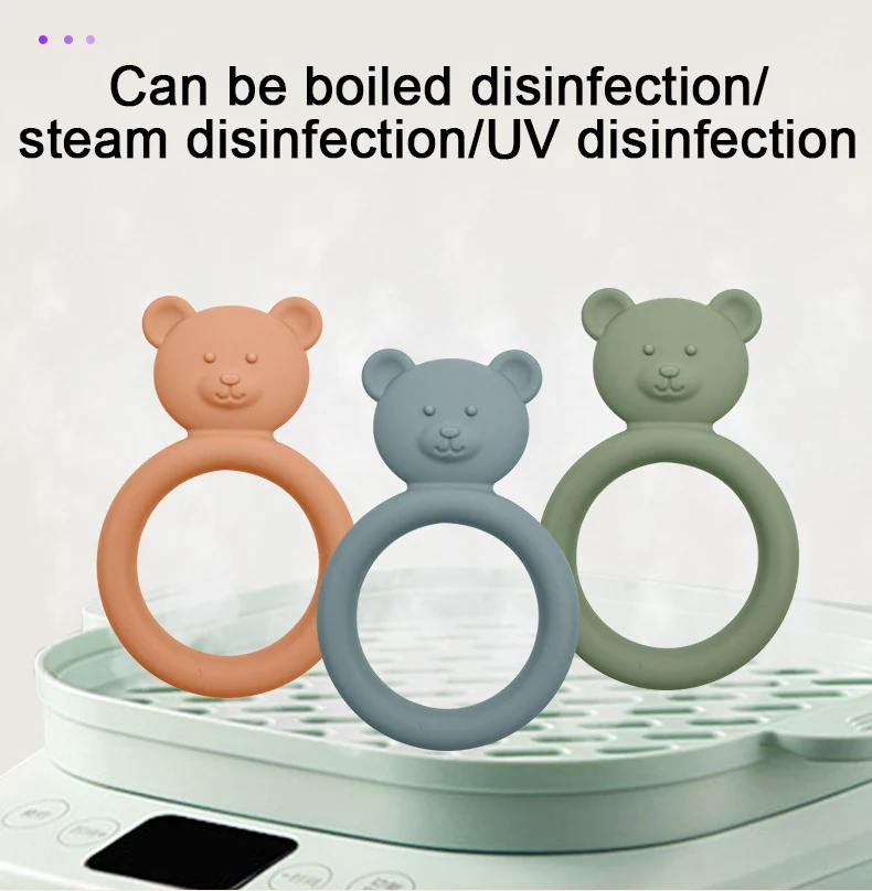100% Food Grade Newborn Gifts Infant Baby Sensory Toys Non-toxic And Bpa-free Baby Molars Silicone Baby Silicone Teether