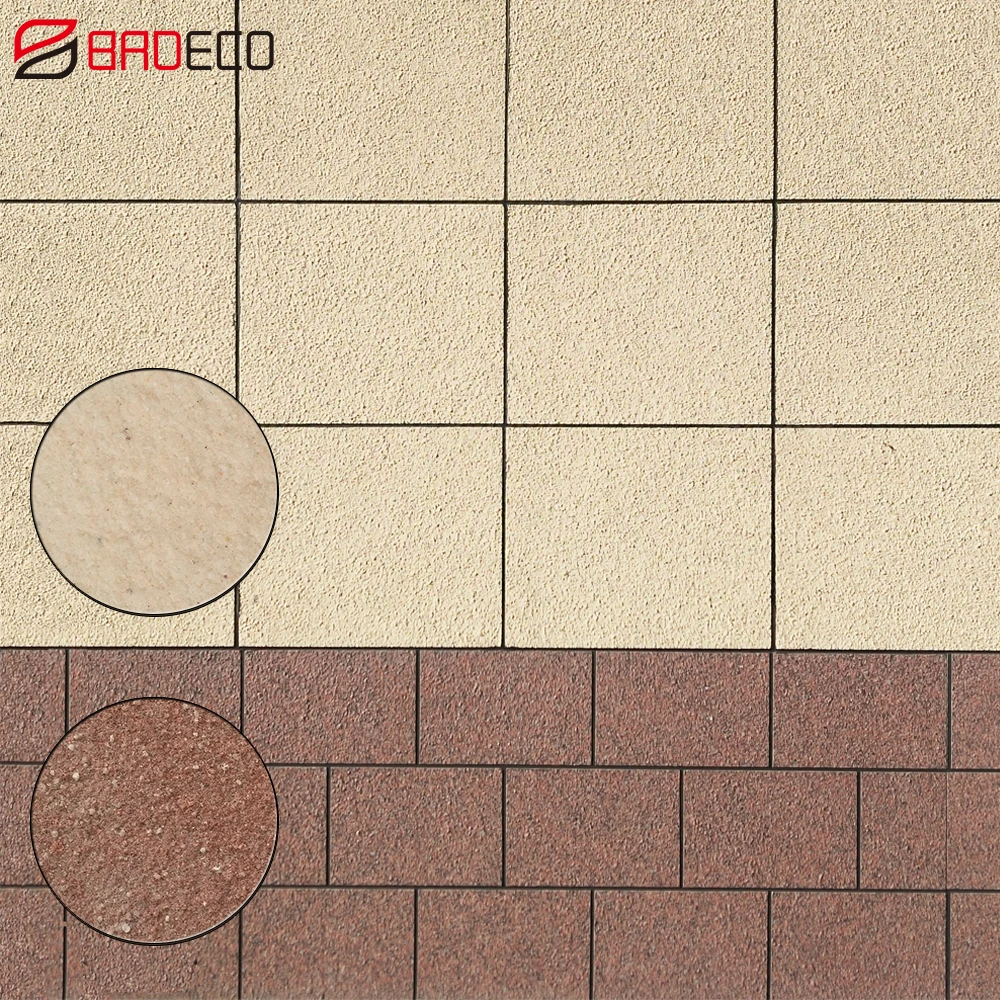 Высококачественная наружная настенная краска из настоящего камня BRD цветная на заказ