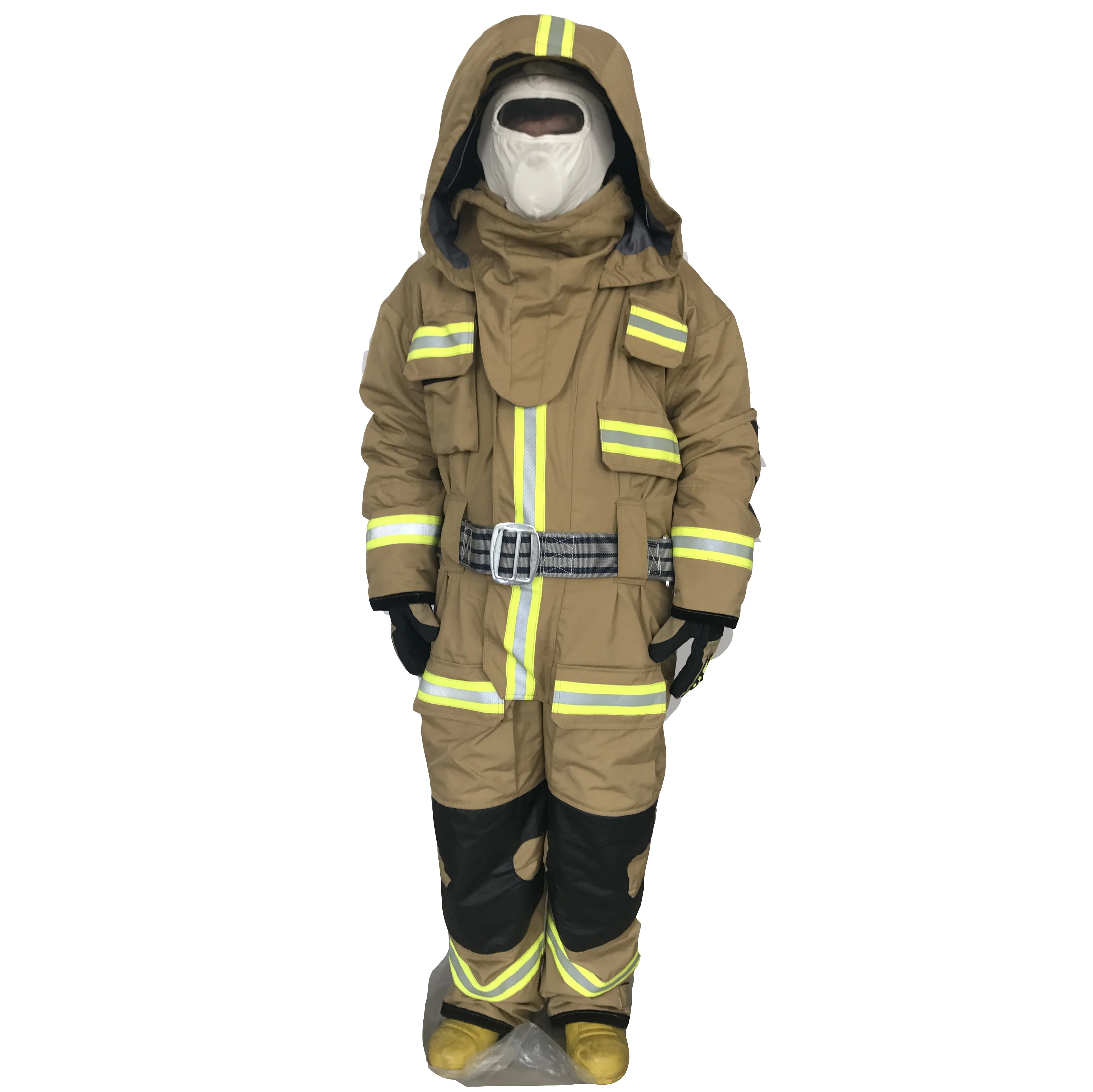CE EN standard Marine Vessel firefighter gear uniform equipment for firefighting