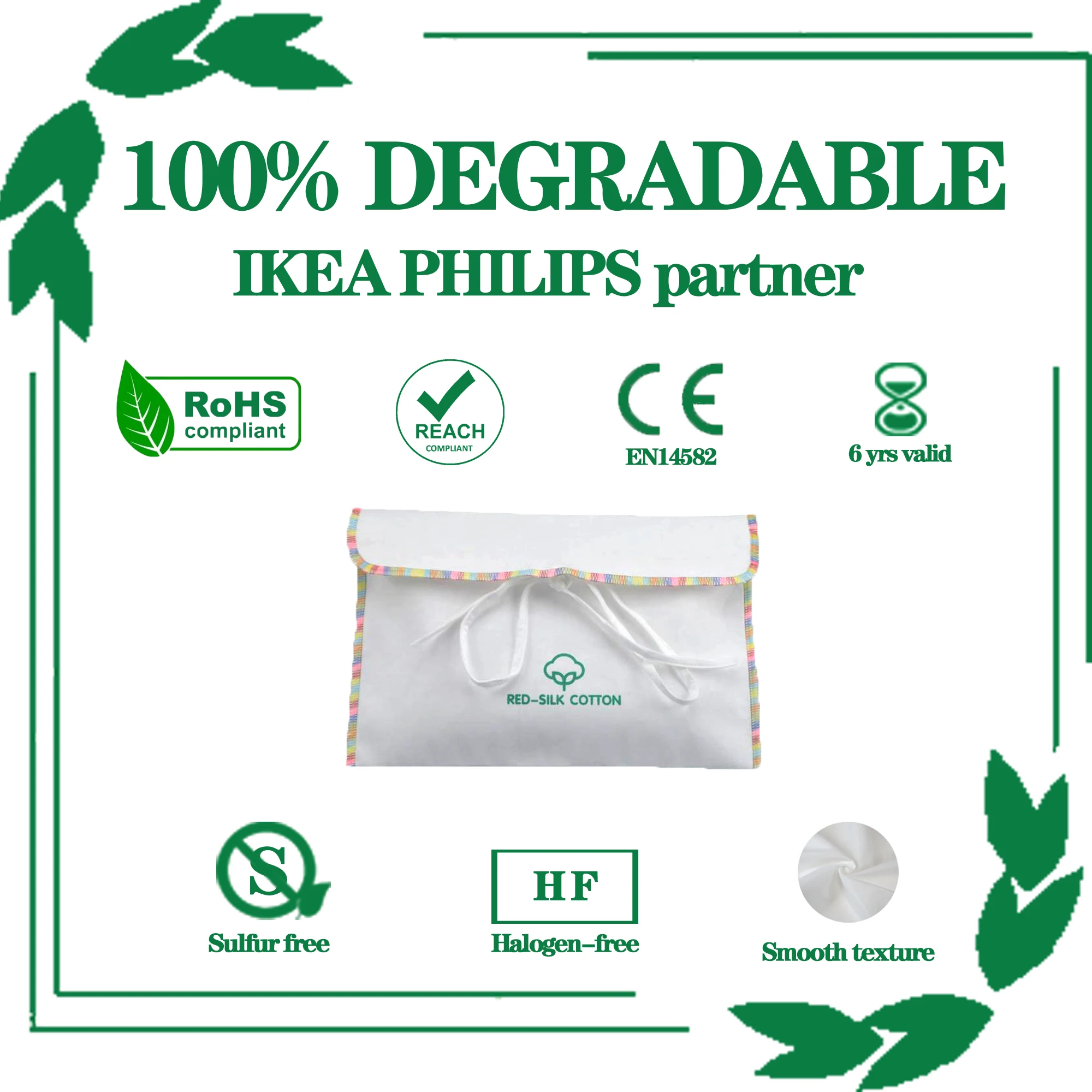 Natural Material degradable material Envelope gift bag for leather bags underwear clothes