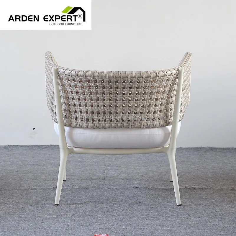 Rattan Beach Furniture Garden Set Aluminum Wicker Armchair For Outdoor Living