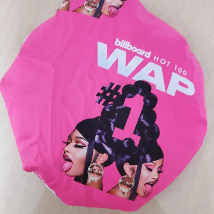 
wholesale satin bonnets logo custom women silk hair Bandana Butterfly Money Backwoods Wap Rugrat satin cartoon bonnet 