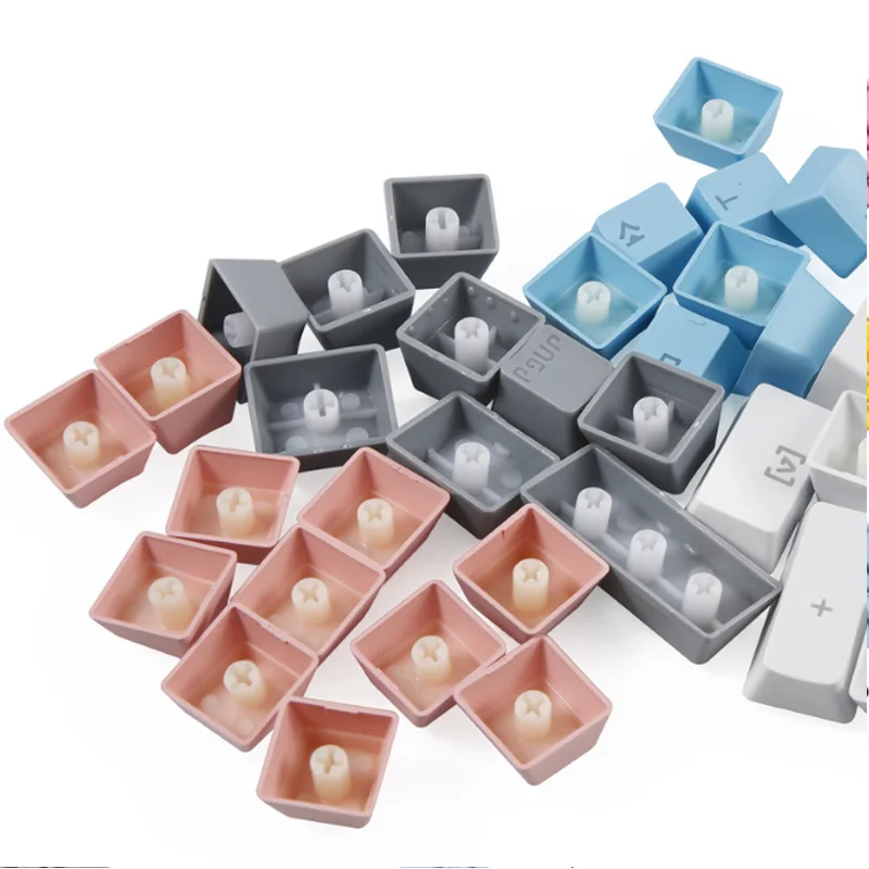 104 Double Shot PBT  Keycaps Keyset for Mechanical Gaming Keyboard MX Switches Keycaps 14 colors