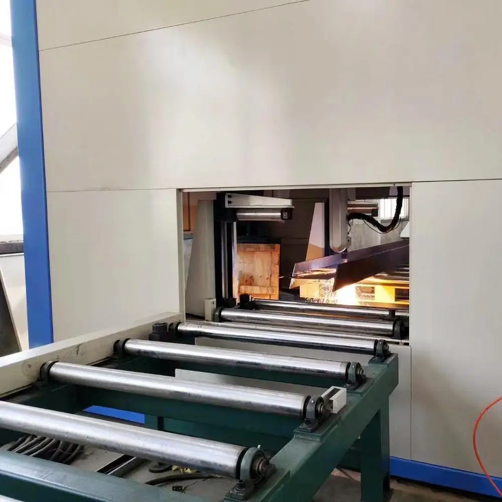 H beam pipe profile processing cutting drilling notching machine for steel structure