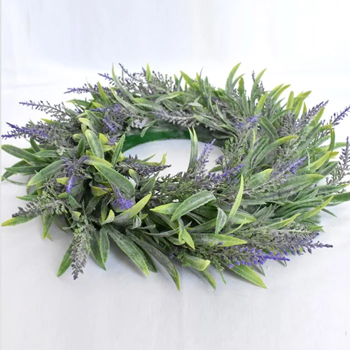 Wedding Home Decorative Door Wreath Artificial Flower Lavender Wreaths For Sale