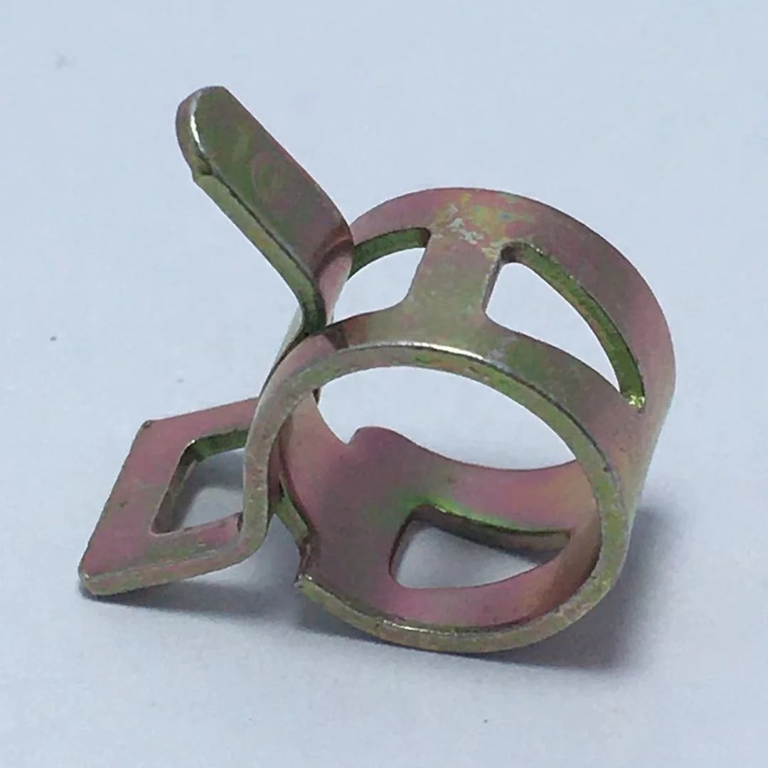 black automotive flexible spring clips elastic hose band clamp