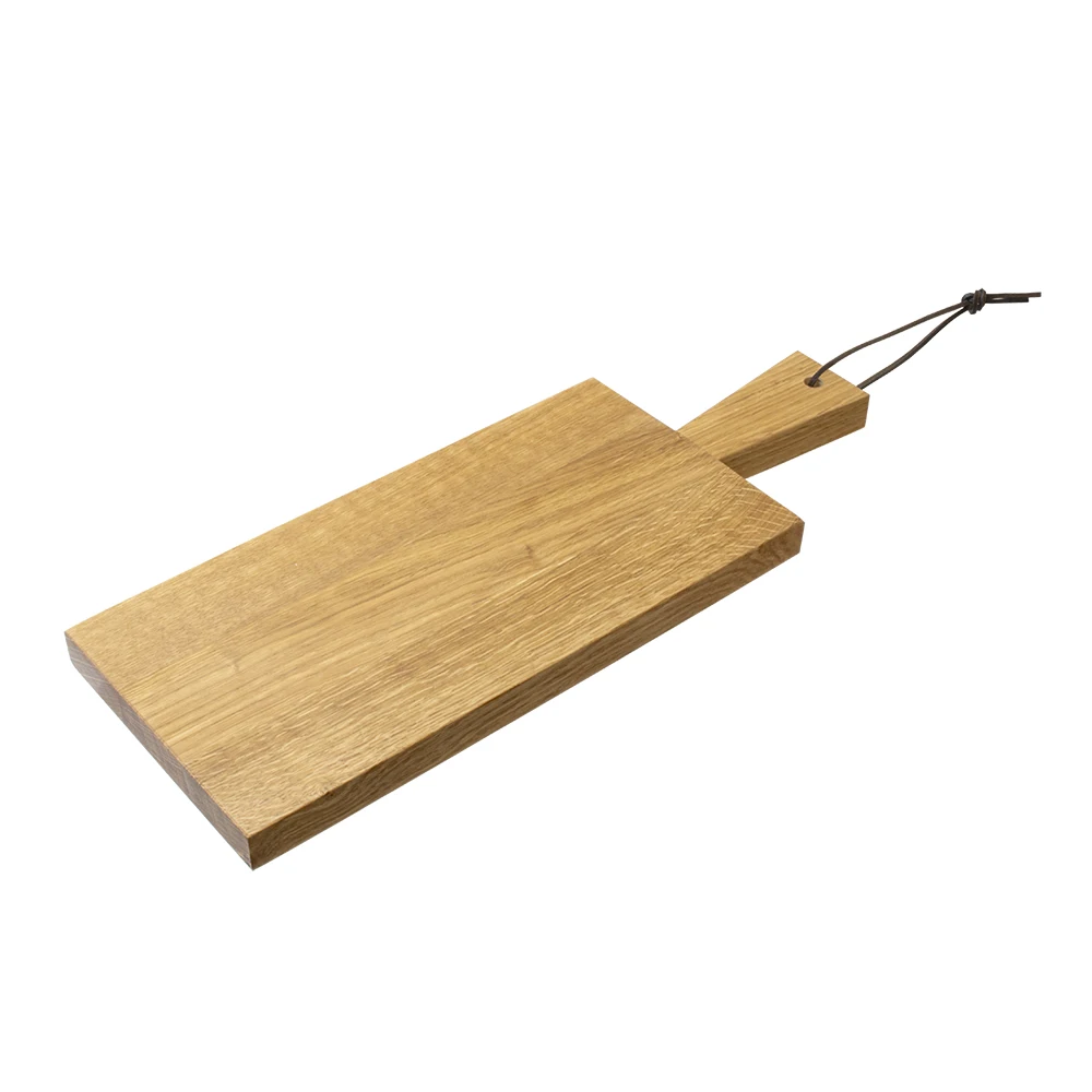 Rectangle Oak Wood Small Wooden Cheese Cutting Board with Handle